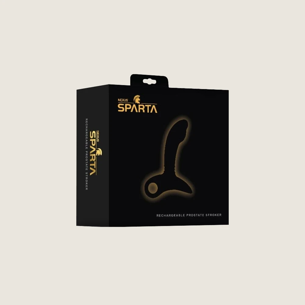 Nexus Sparta Prostate Men Massager in Black color.